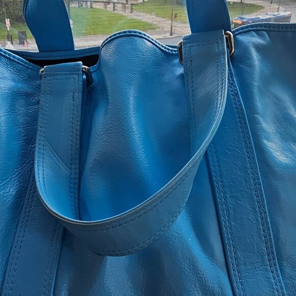 Open Top Turquoise Blue Marc Jacobs Tote *RARE* - Picture 11 of 13
